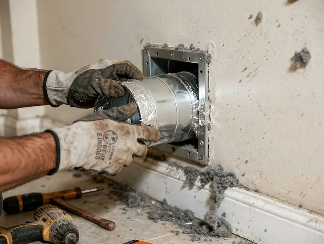 Professional dryer vent repair and installation by Whitehall Dryer Vent Cleaning in Whitehall