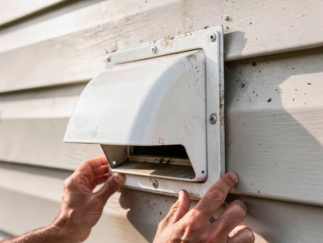 Whitehall Dryer Vent Cleaning technician delivering thorough residential dryer vent cleaning service in Whitehall
